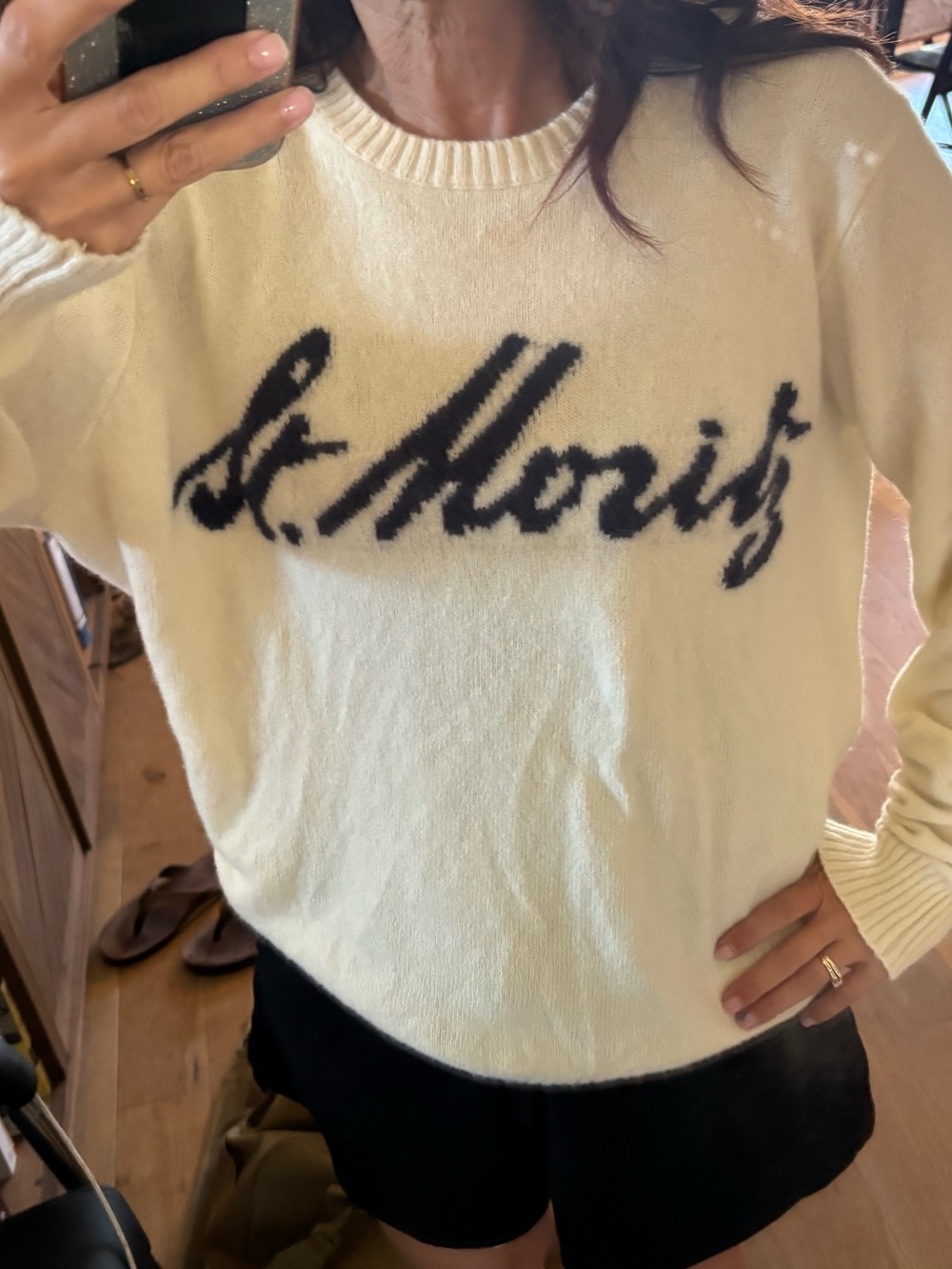 Brandy Melville cream Knit Sweater